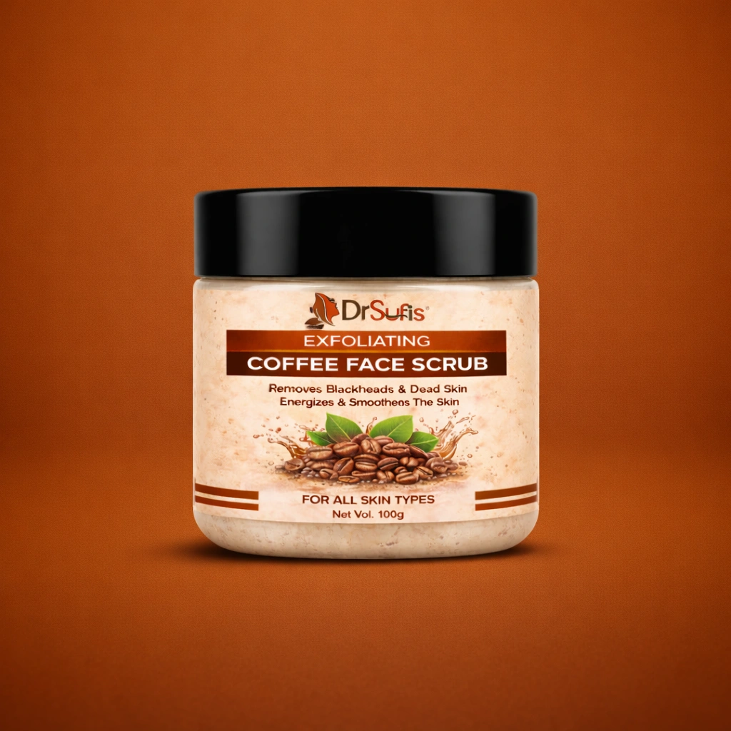 coffee face scrub - Dr Sufis coffee face scrub