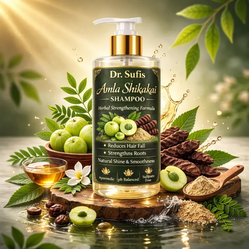 Amla Shikakai Strengthening Shampoo - Dr Sufis Amla Shikakai Strengthening Shampoo
