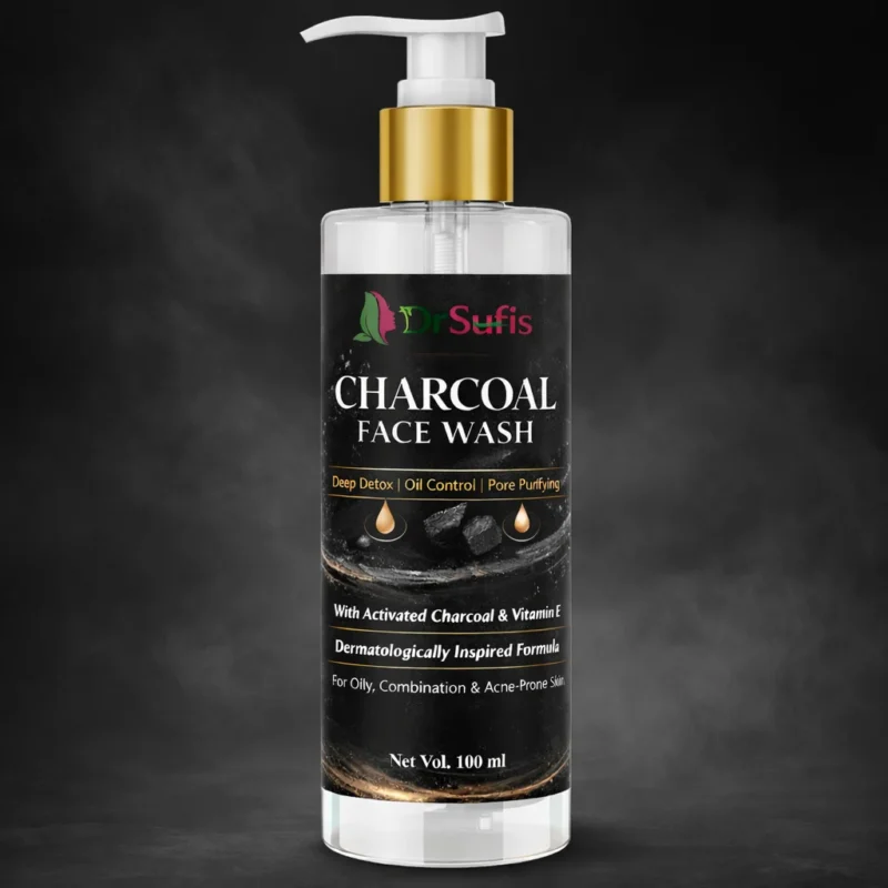 Charcoal Face Wash Deep Detox and Oil Control - Dr Sufis Charcoal Face Wash Deep Detox and Oil Control