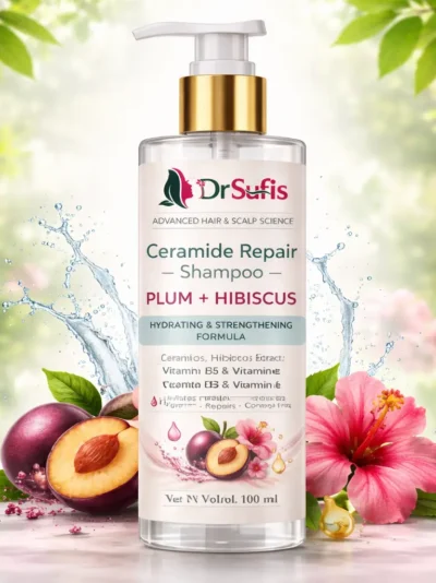 Plum Hibiscus Ceramide Shampoo for Hair Fall All Hair Types