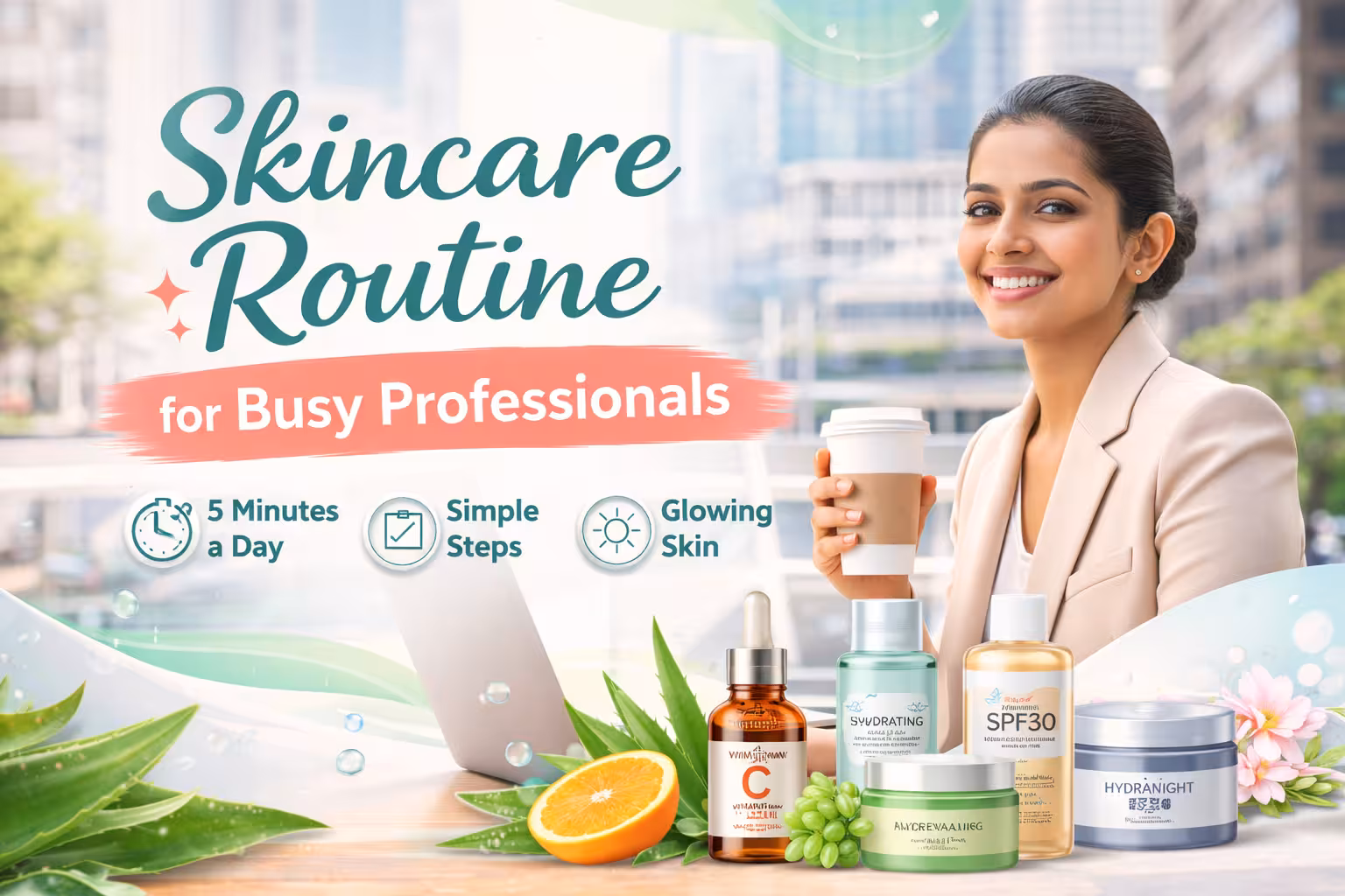 Skincare Routine for Busy People 7 Quick Steps for Healthy, Glowing Skin