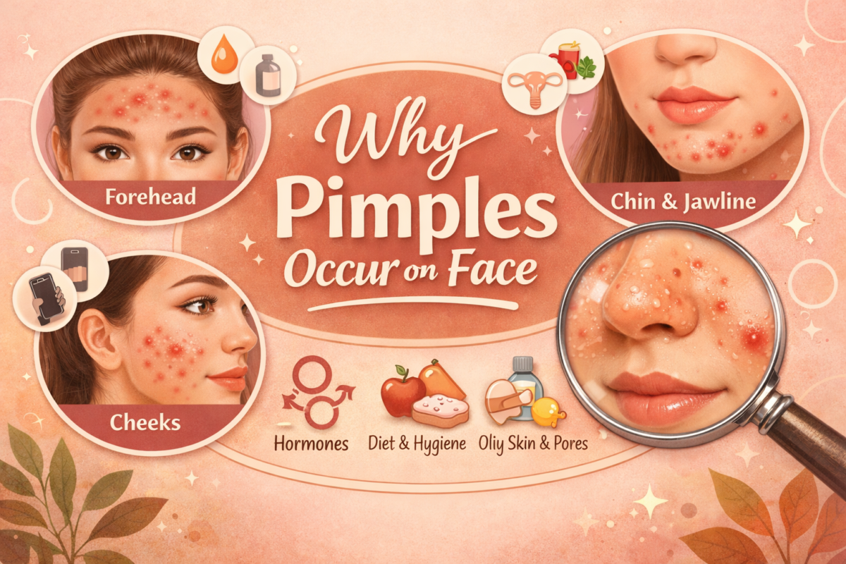 Why pimples appear on the face
