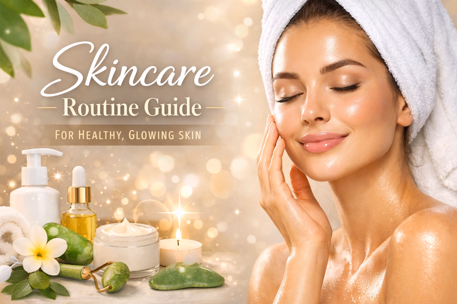 skincare routine guide for healthy, glowing skin